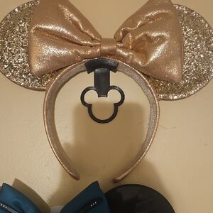 Disney Rose Gold Glitter Mickey Headband